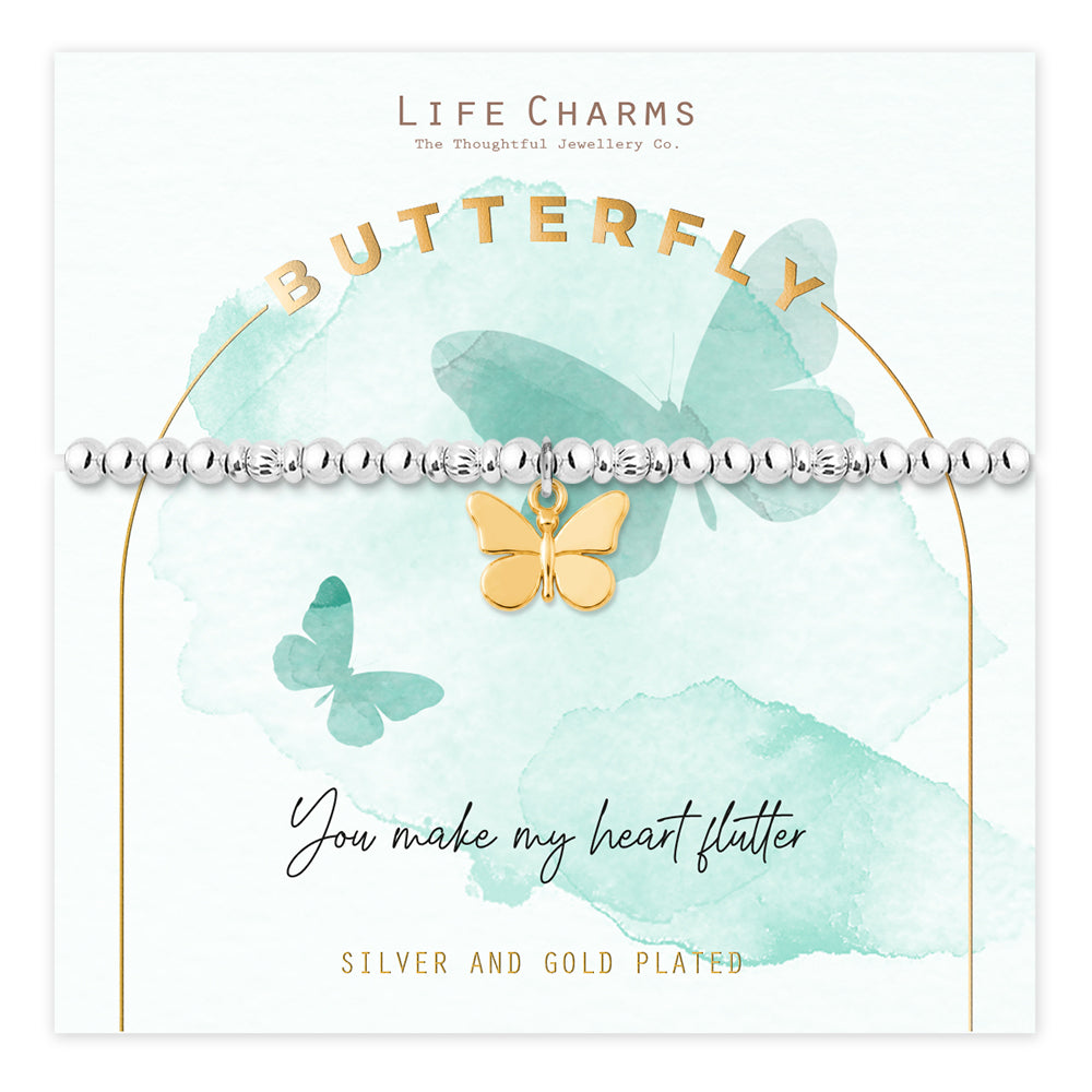Animal charm bracelet - Butterfly