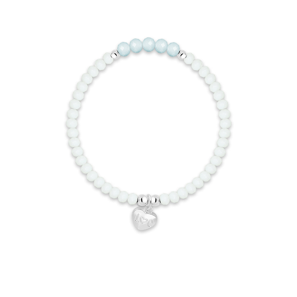 Birthday Girl - Blue crystal affirmation bracelet