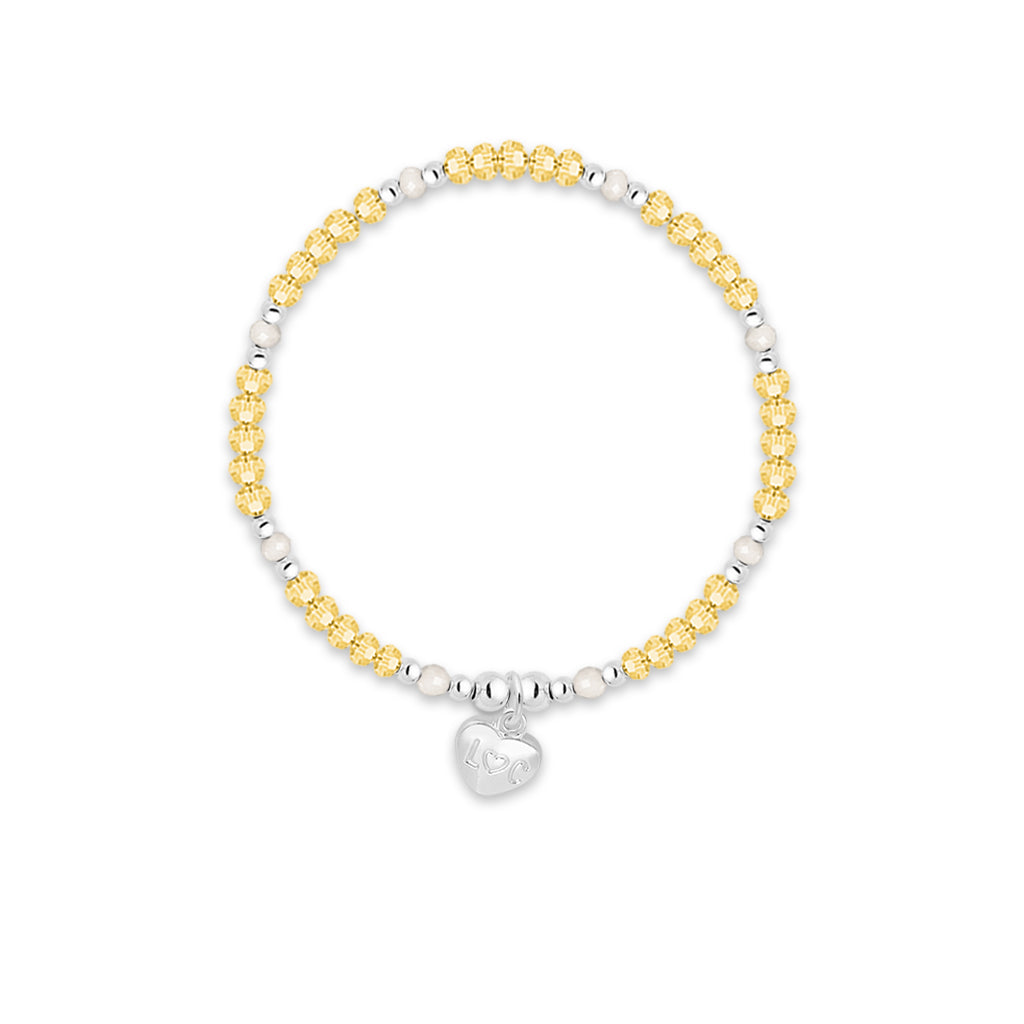 Congratulations - Yellow crystal affirmation bracelet