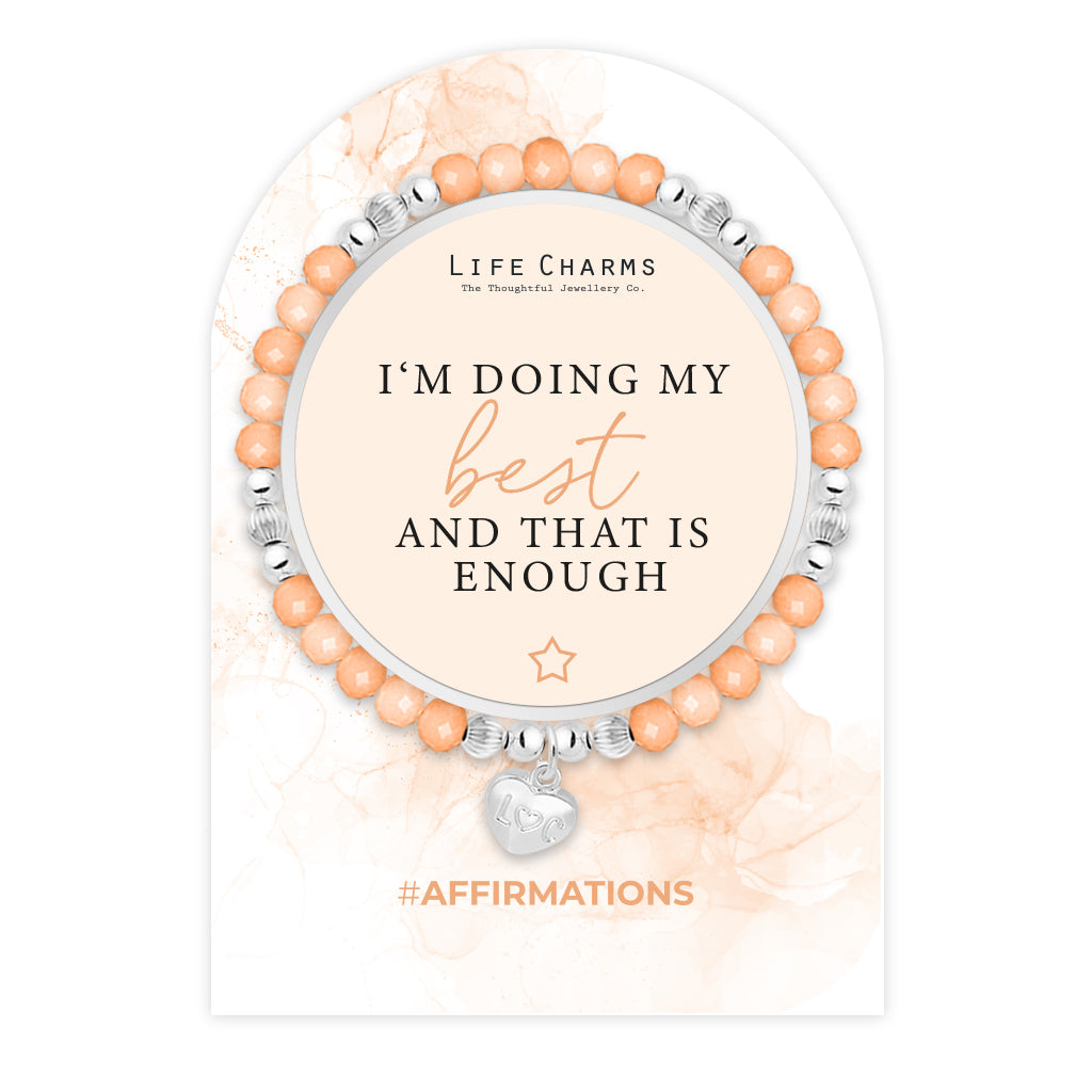 Affirmation bracelet - I am doing my best