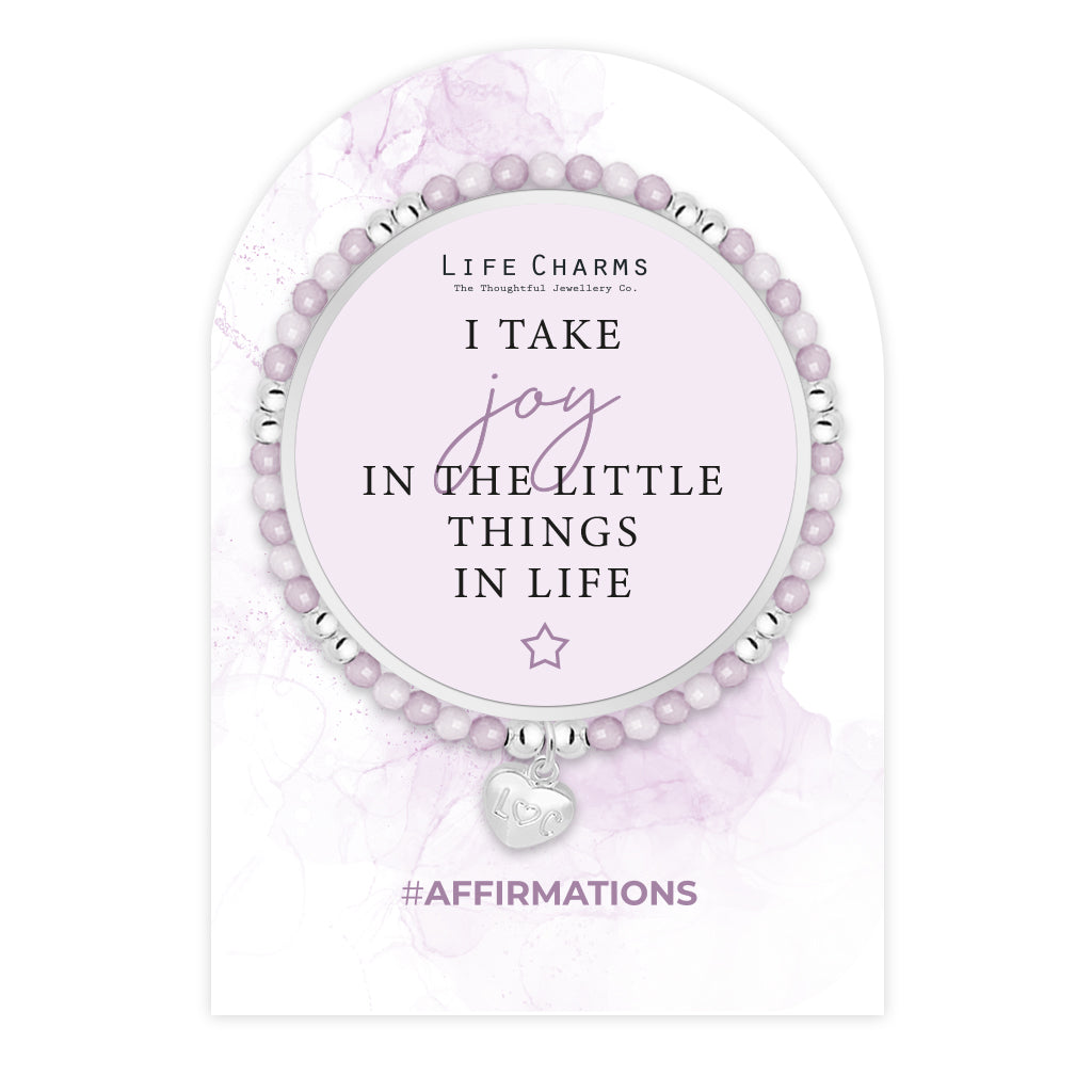 Affirmation bracelet - Enjoy the little things