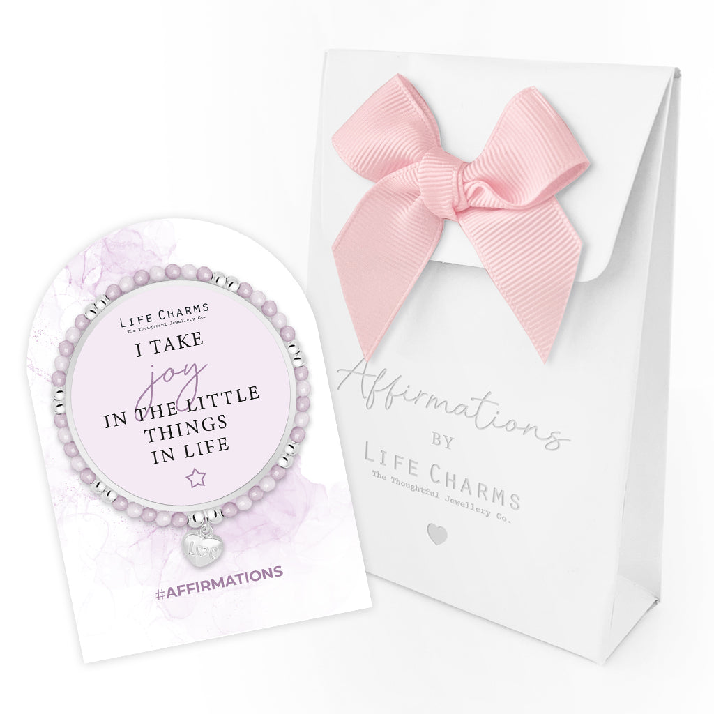 Affirmation bracelet - Enjoy the little things