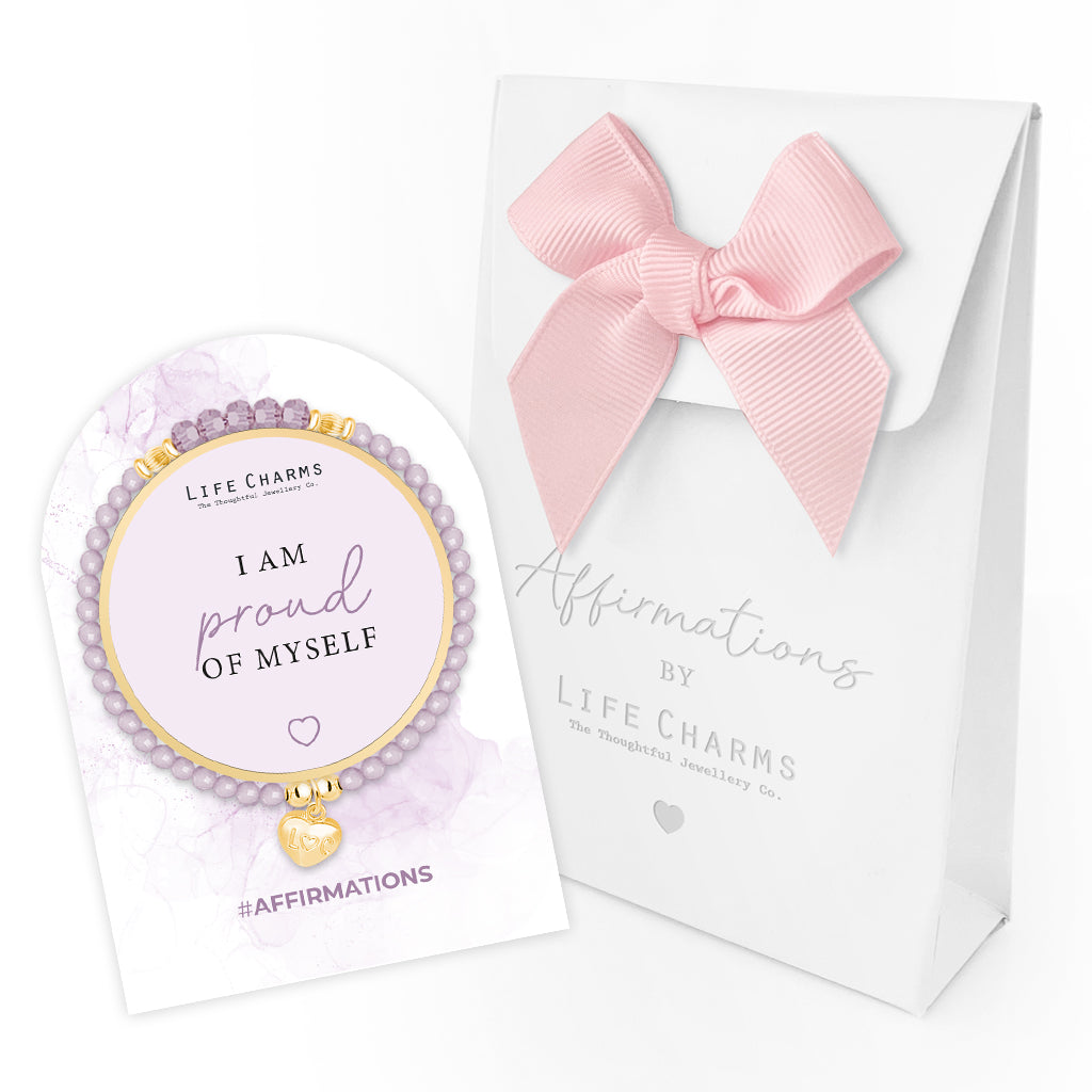 Affirmation bracelet - I am proud of myself