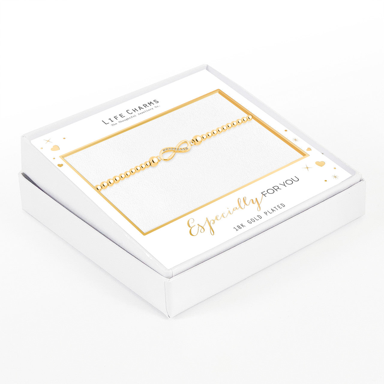 Forever infinity bracelet in gold