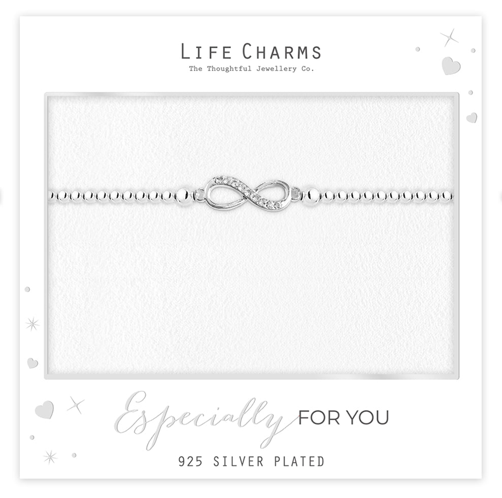 Forever infinity bracelet in silver