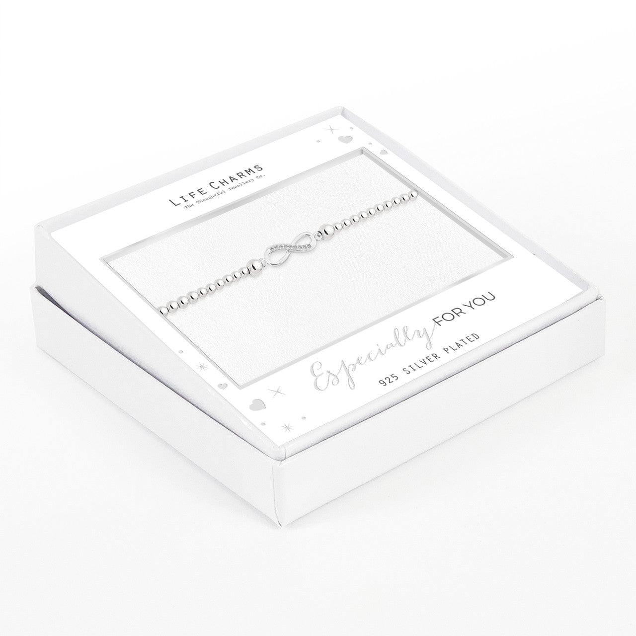 Forever infinity bracelet in silver