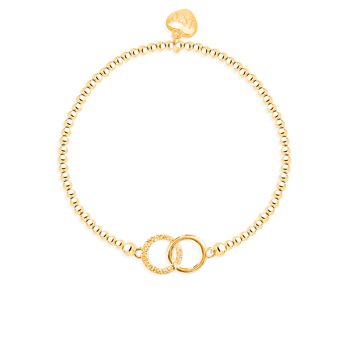 Entwined circle bracelet in gold