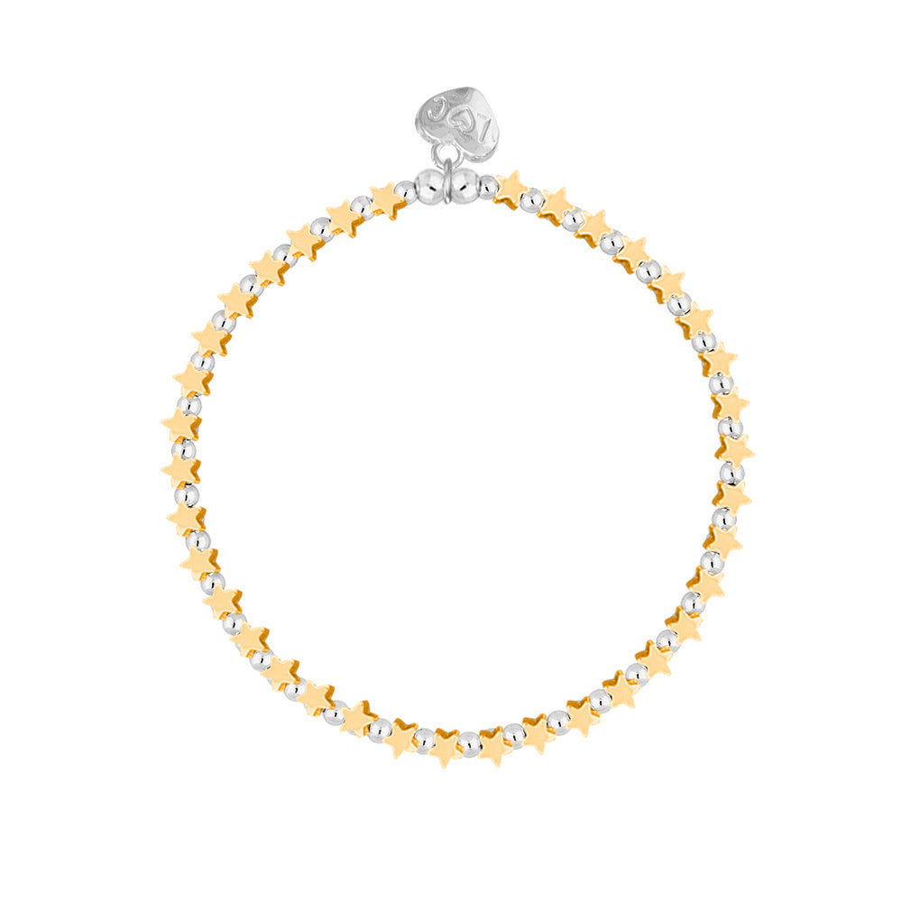 Twinkiling gold stars bracelet
