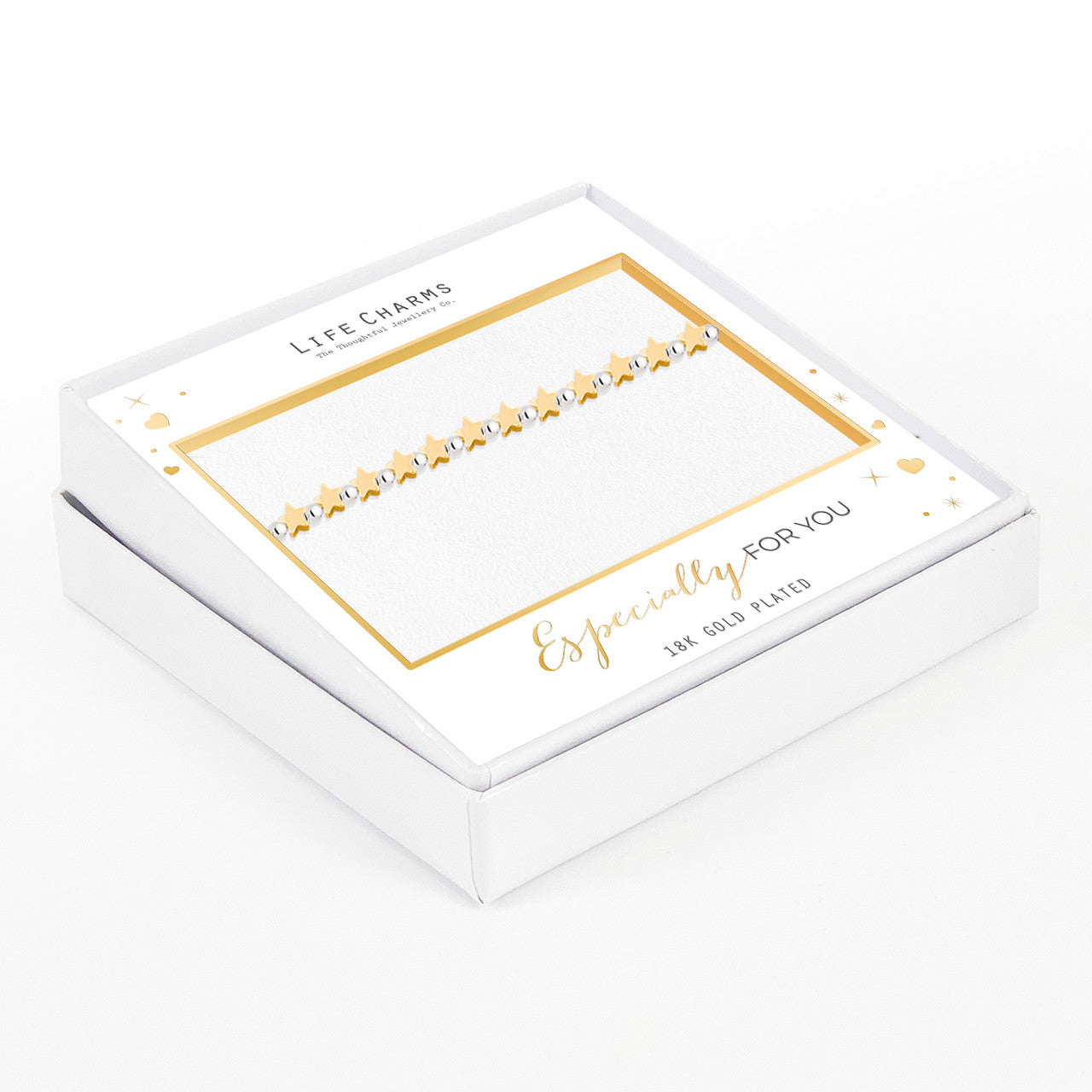 Twinkiling gold stars bracelet