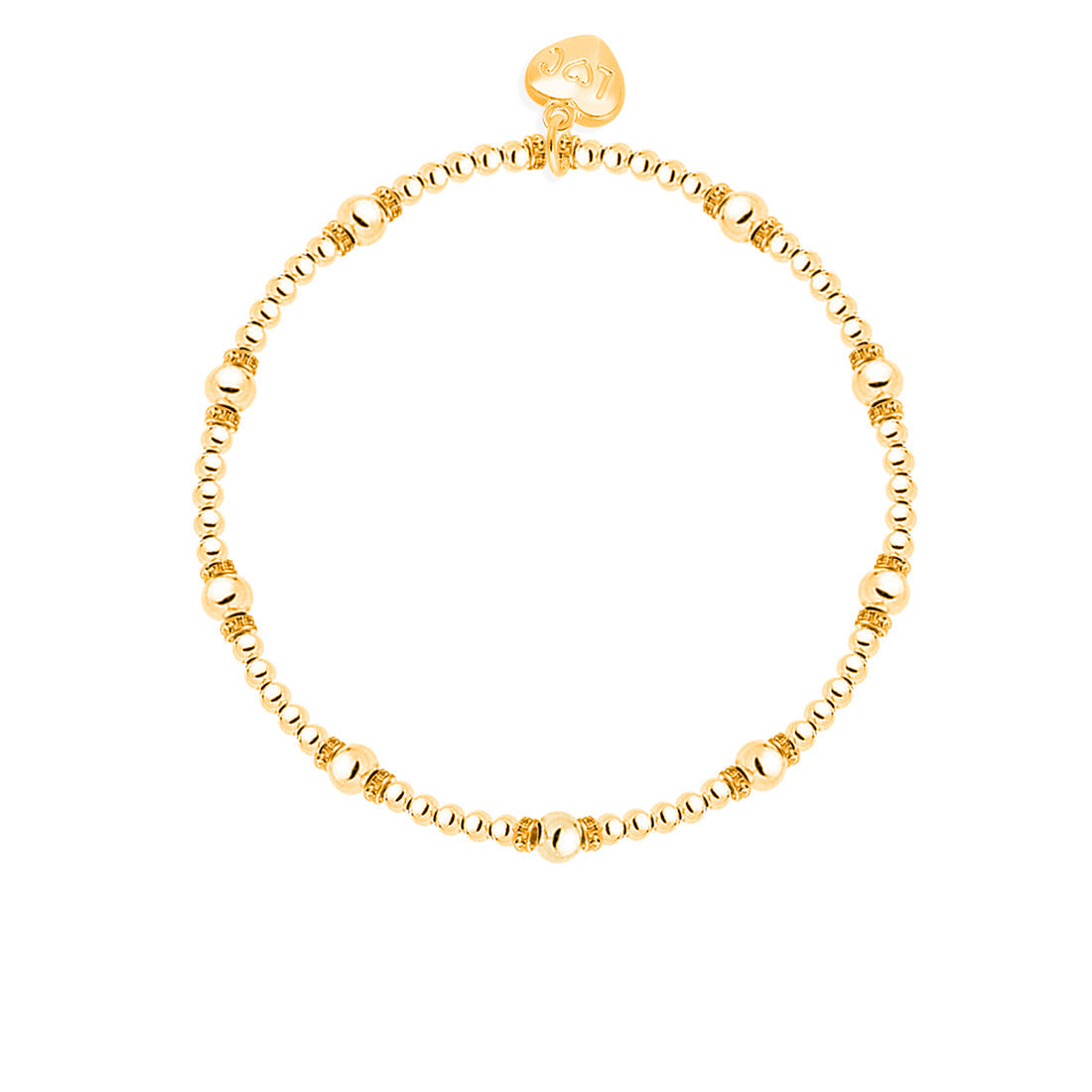 Dazziling rhinestone rondelles bracelet in gold