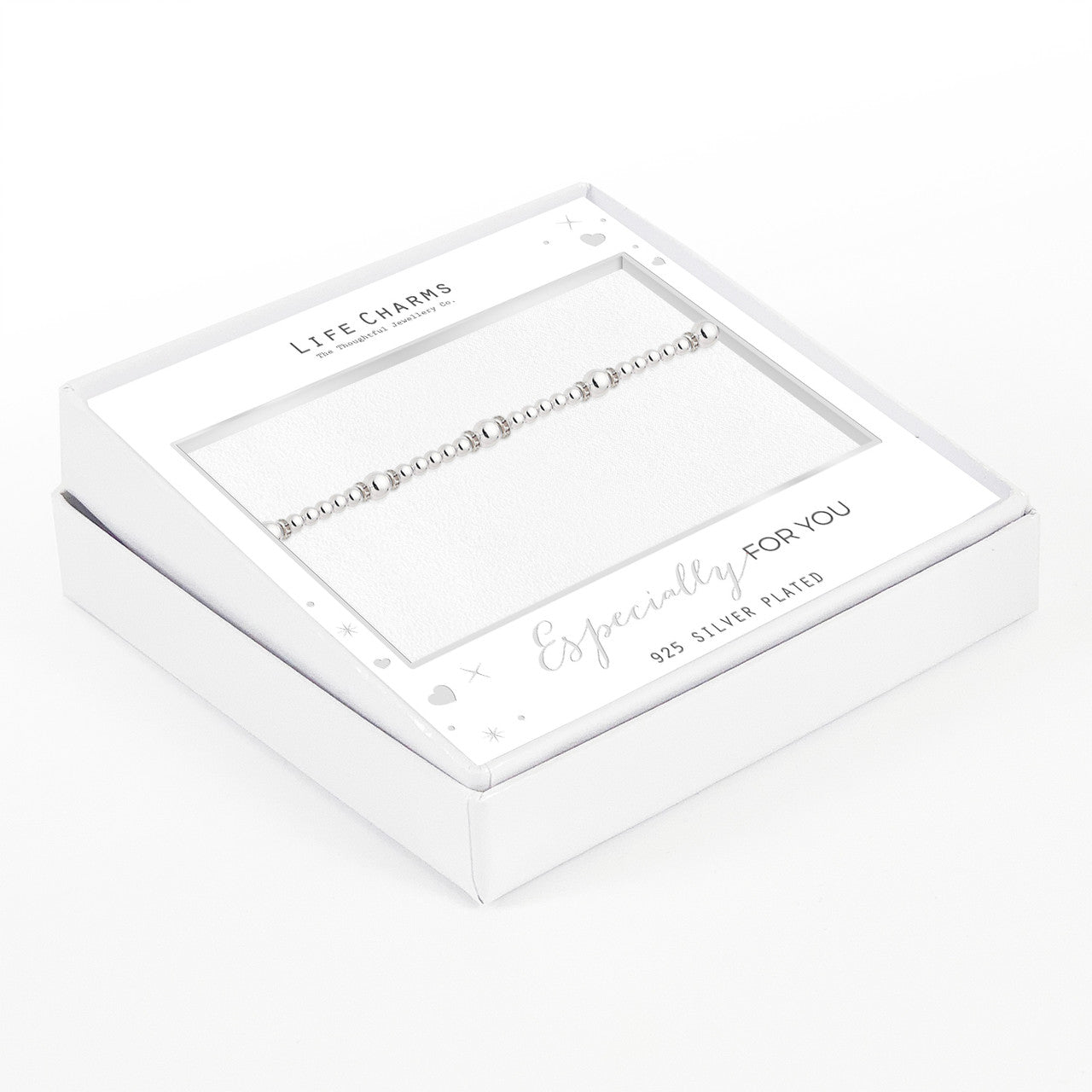 Dazziling rhinestone rondelles bracelet in silver