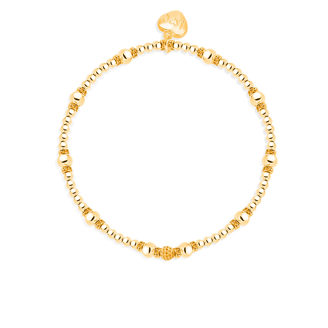 Sparkle crystal bead bracelet in gold