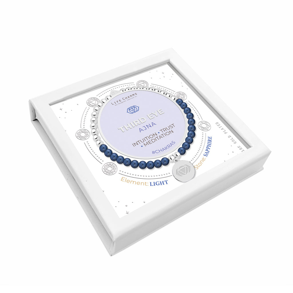Third Eye chakra sapphire bracelet