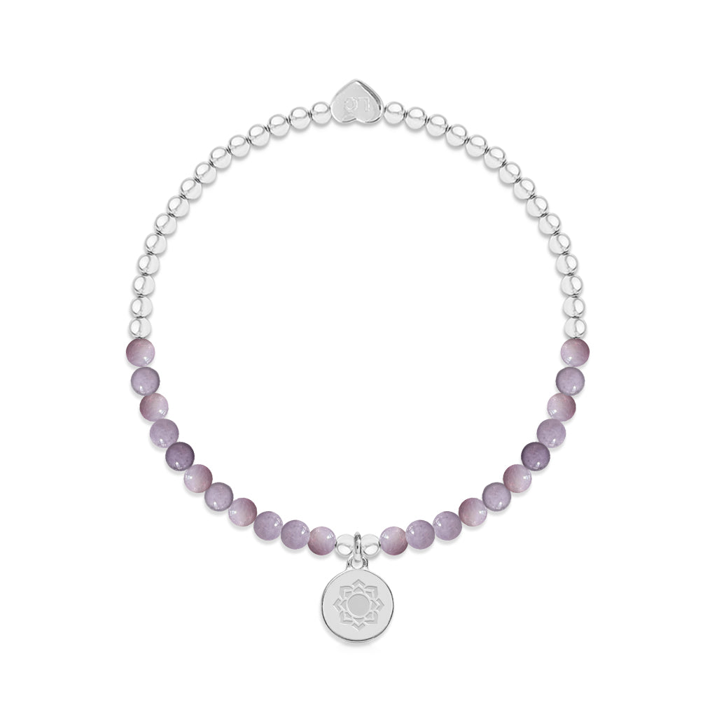 Crown chakra amethyst bracelet