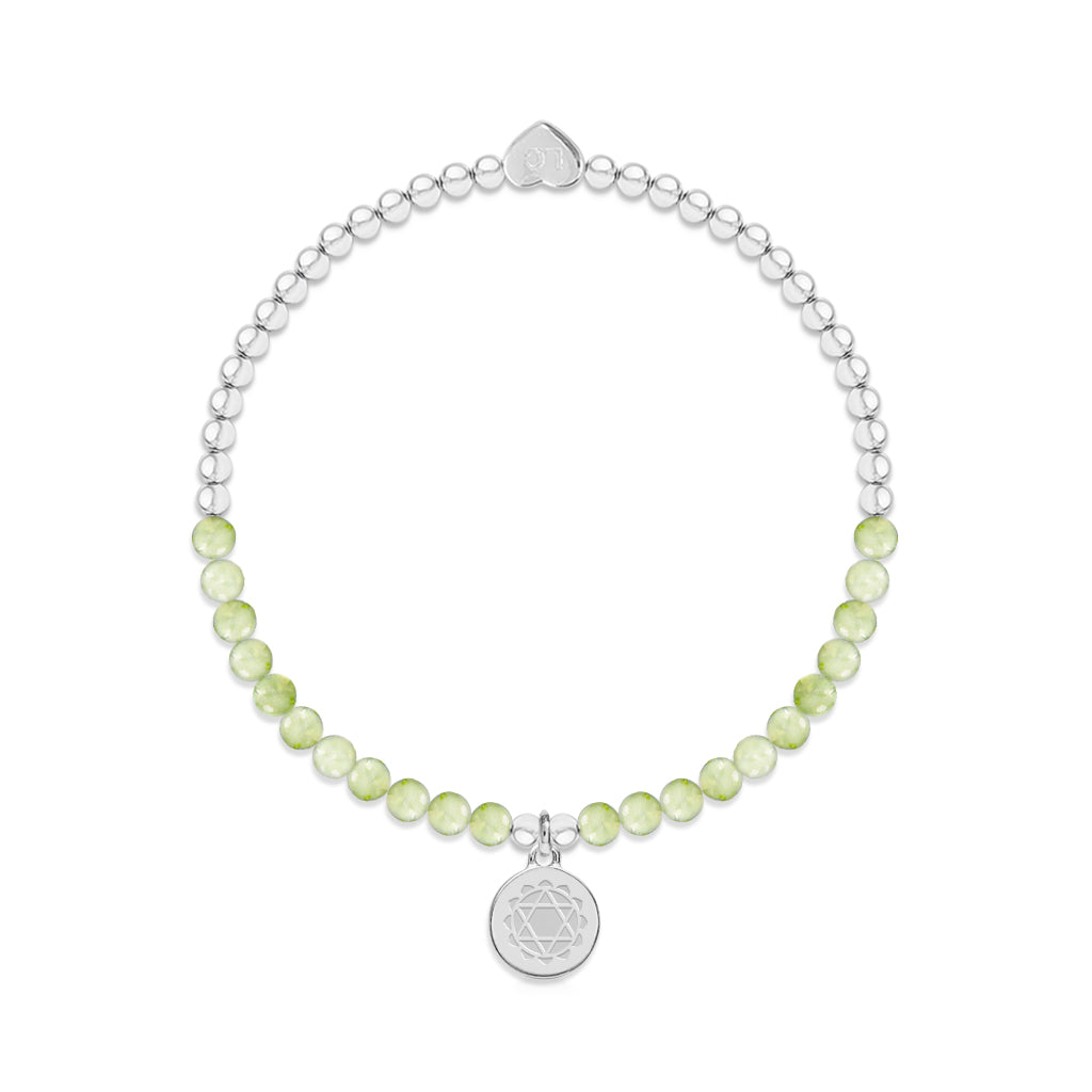 Heart chakra jade bracelet