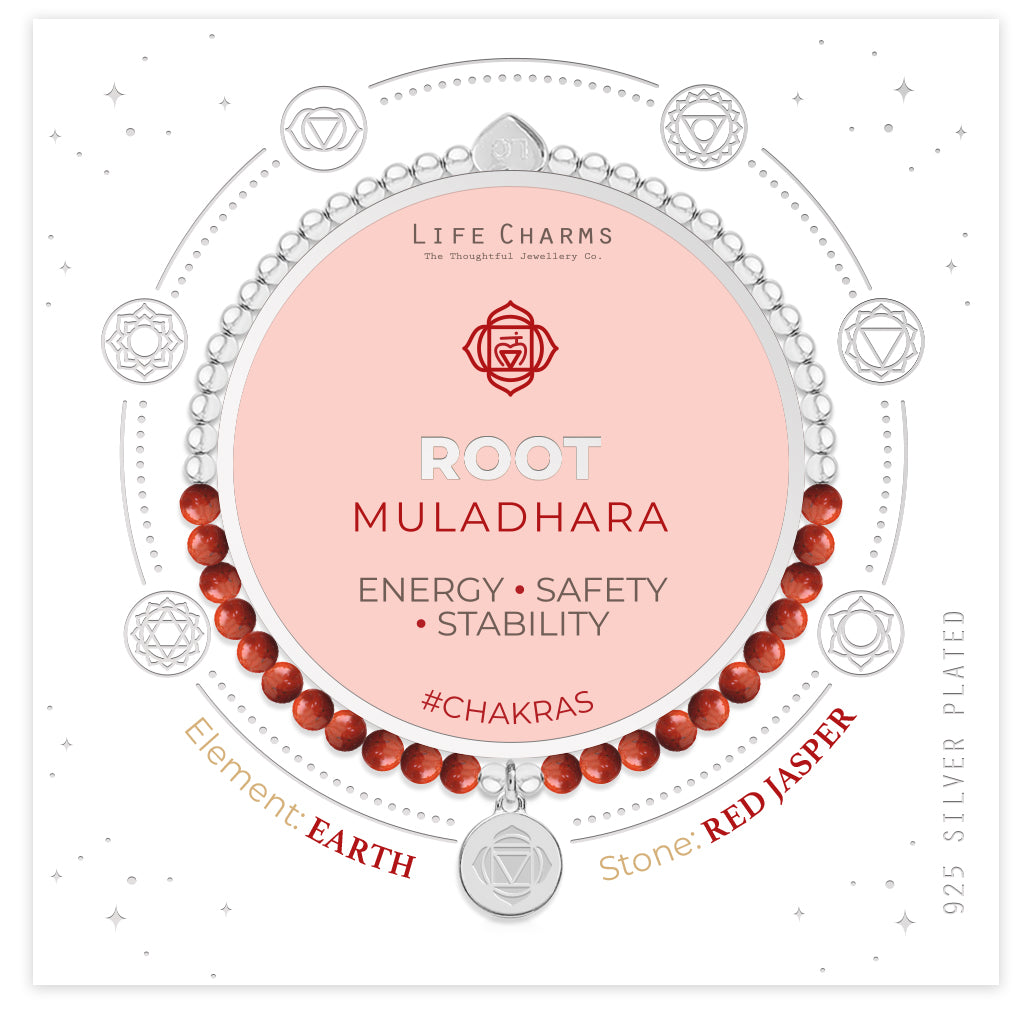 Root chakra red jasper bracelet