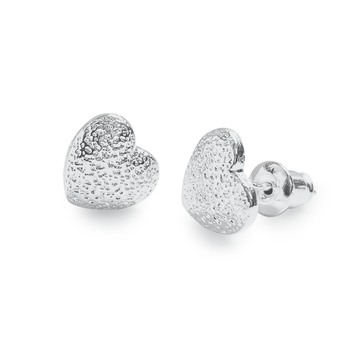 Sweet heart silver studs