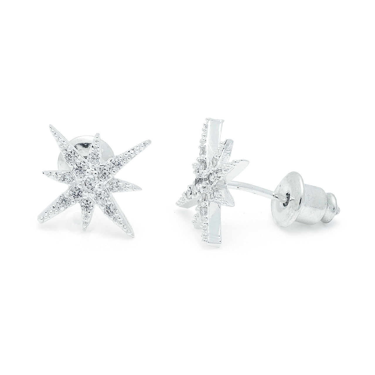 Starburst silver studs