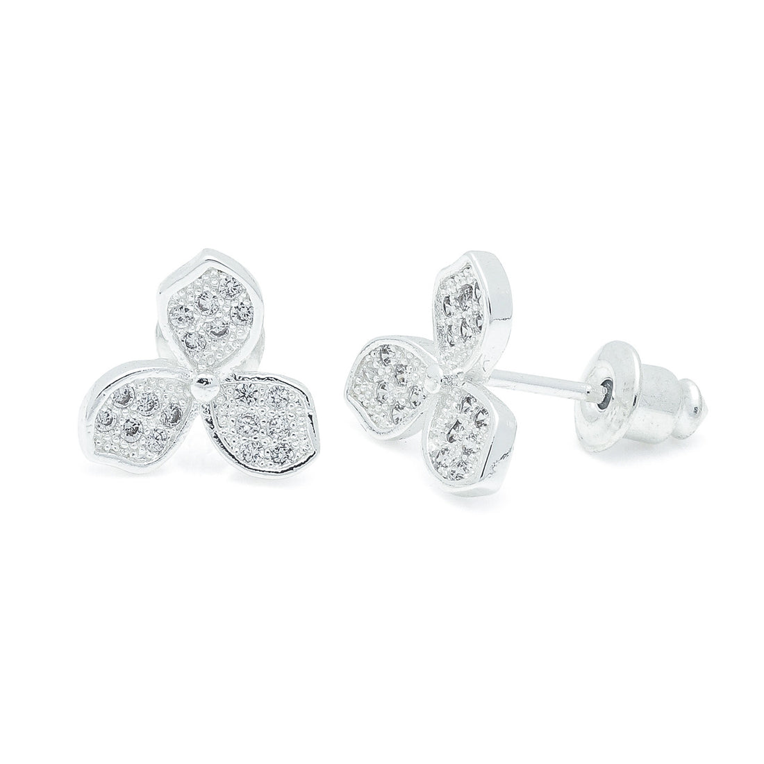 Lily silver studs