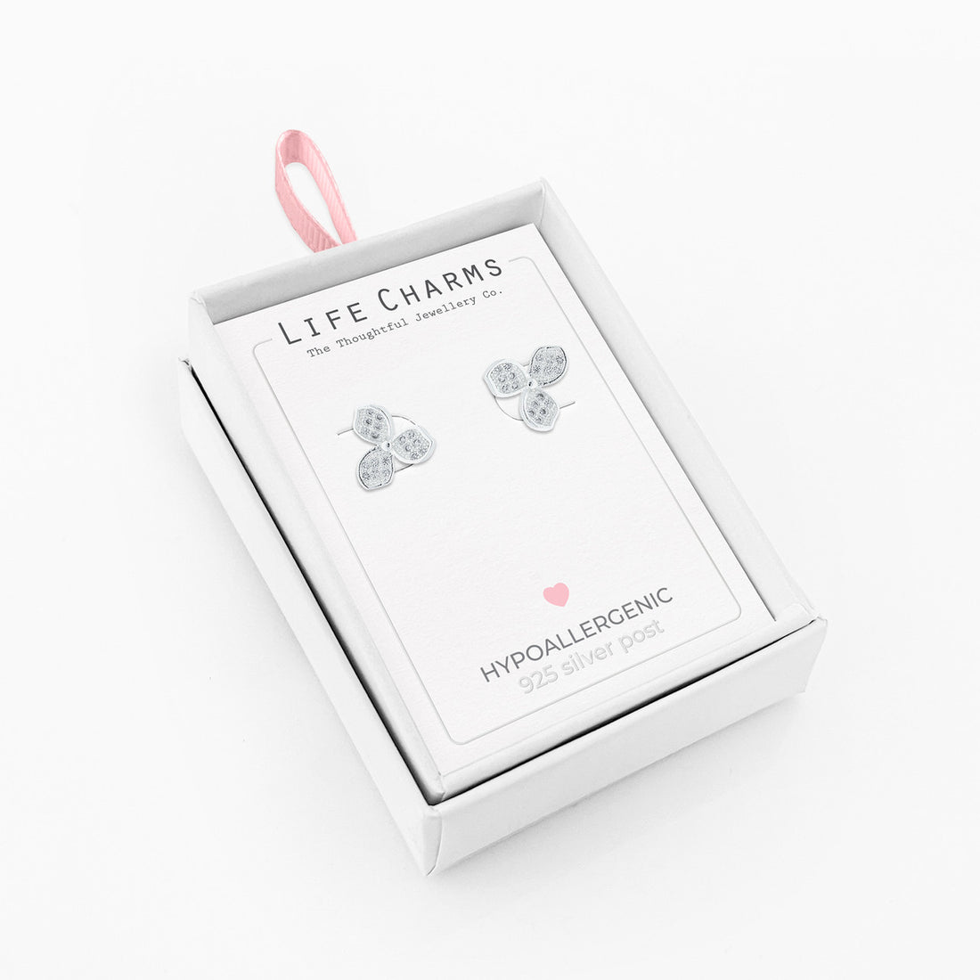 Lily silver studs