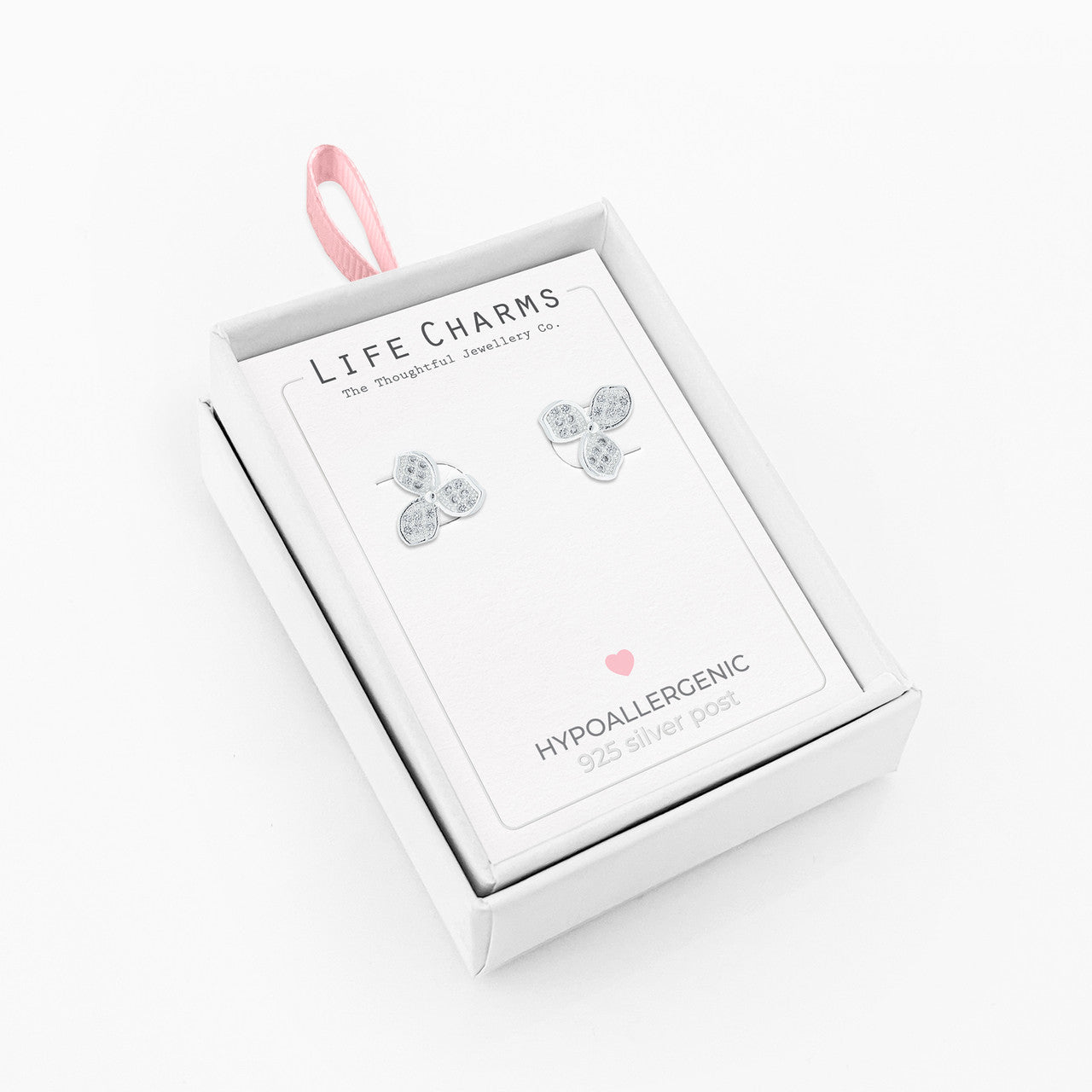 Lily silver studs