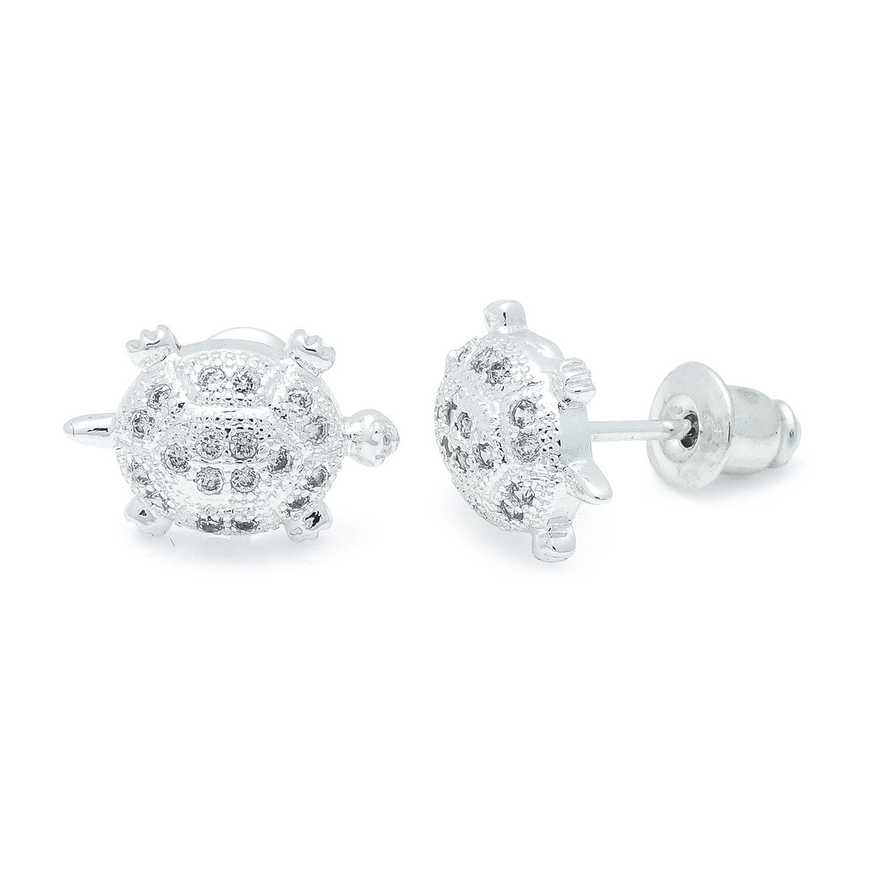 Turtle silver studs