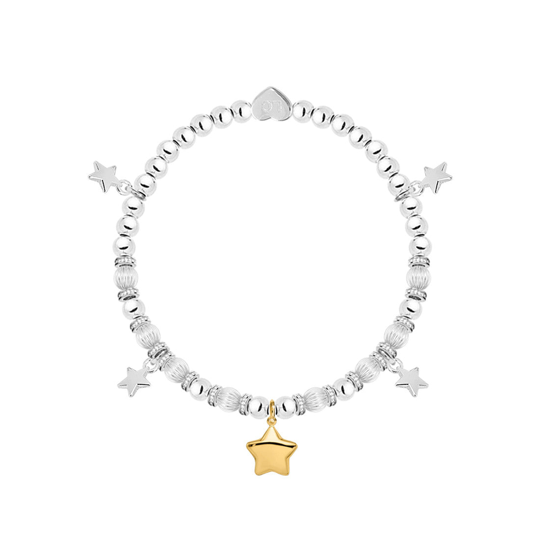 Happy 30th Birthday - Gold star charm bracelet in flower box
