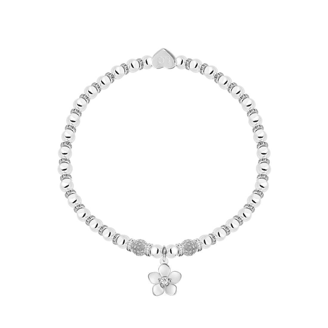 Mum like a flower - Sparkling bracelet in elegant pink flower box