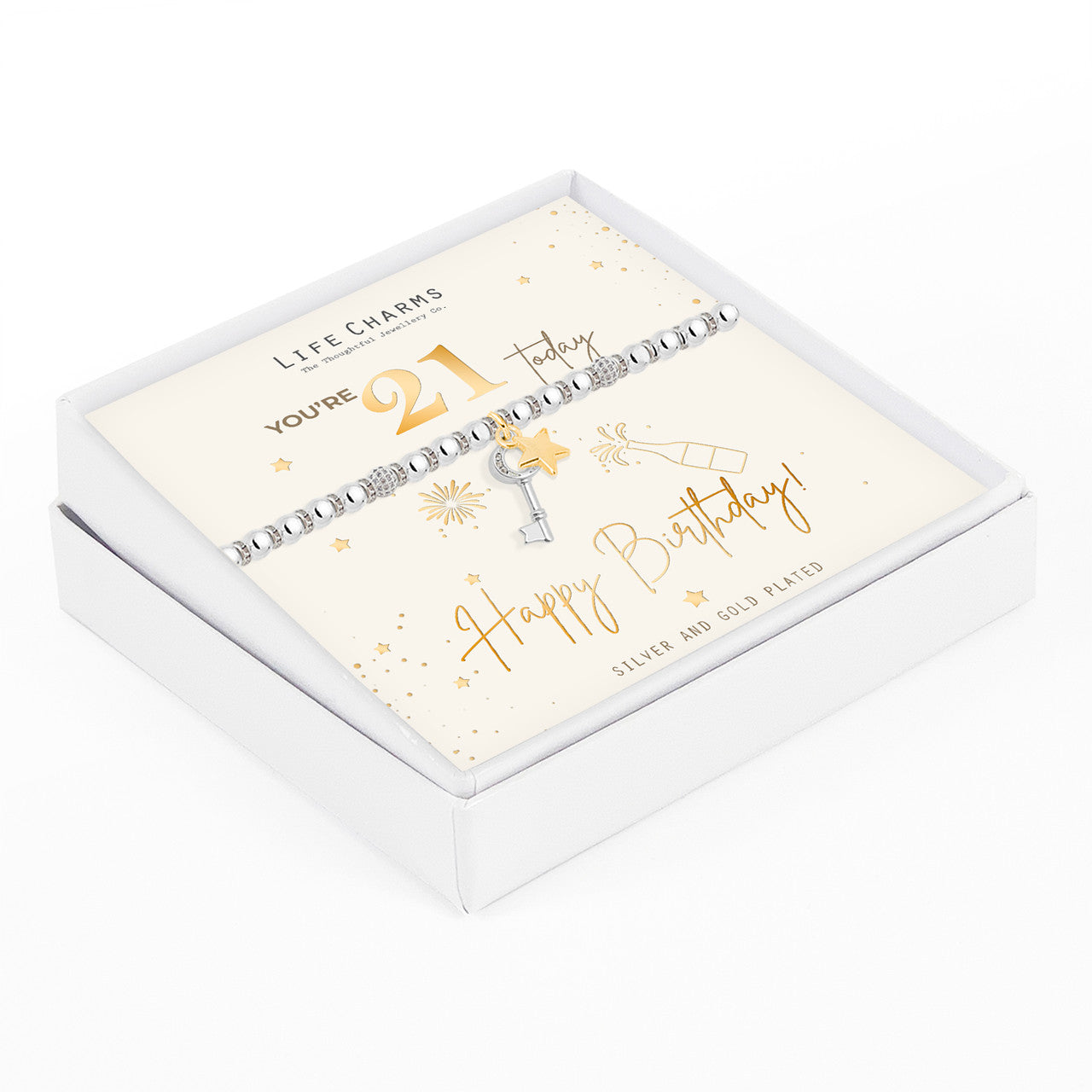 Happy 21st Birthday Bracelet