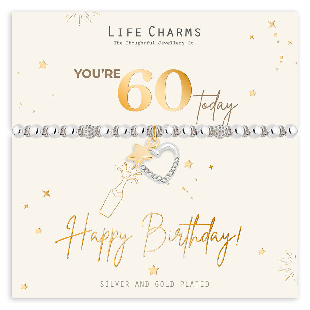 Happy 60th Birthday bracelet