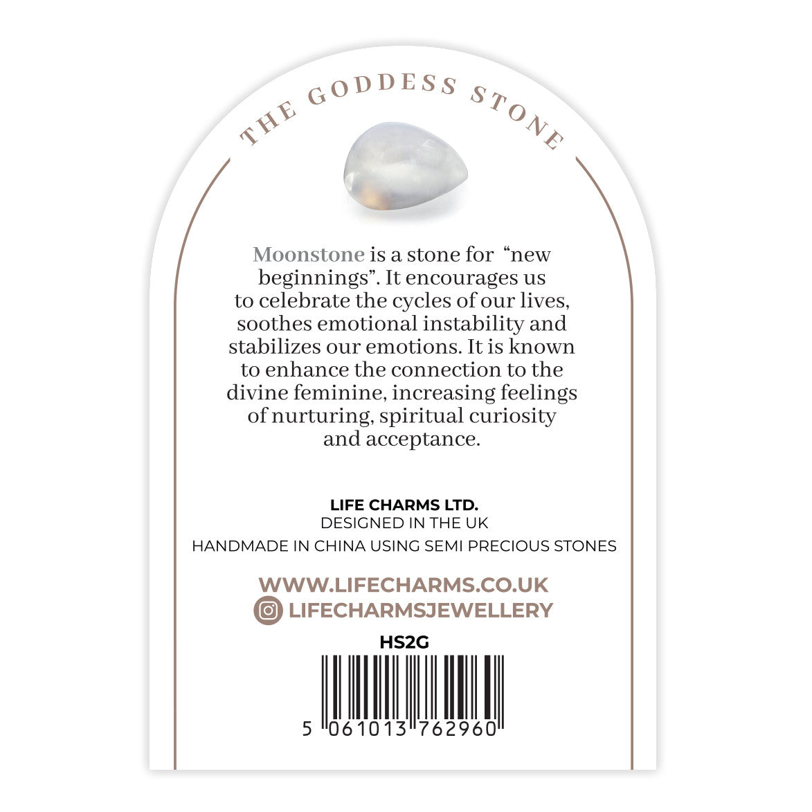 Moonstone & gold beads healing crystals bracelet