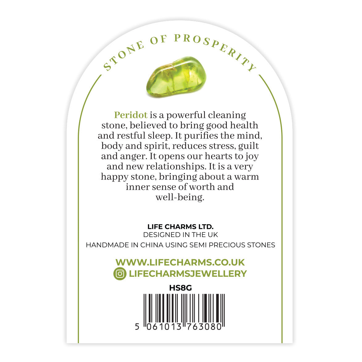 Peridot & gold beads healing crystals bracelet