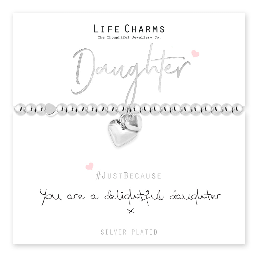 Delightful Daughter Heart Bracelet