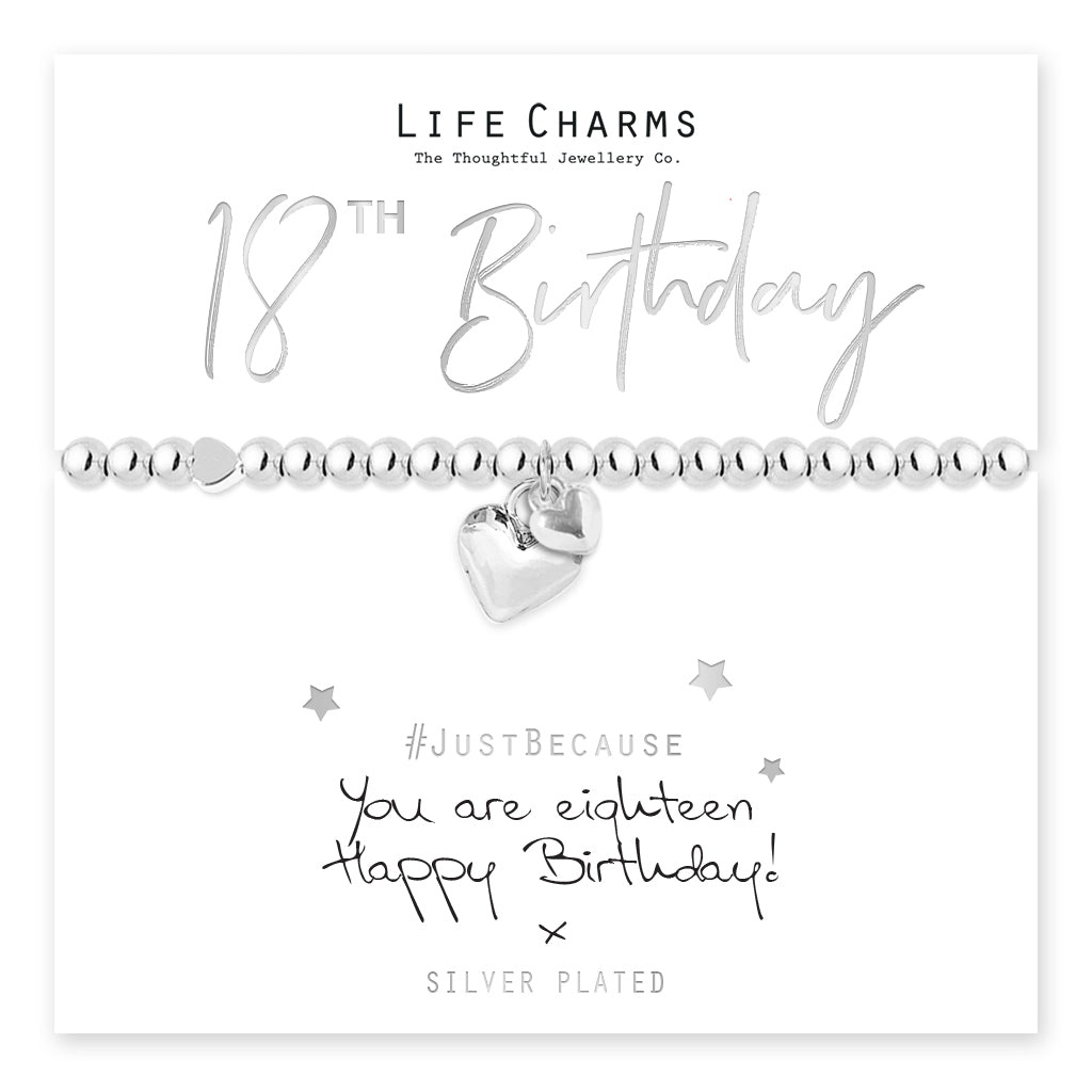 You Are 18 Hearts Bracelet