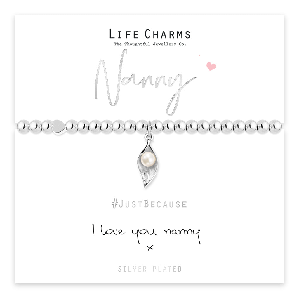 I Love You Nanny Flower Bracelet