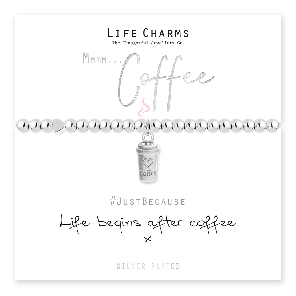 Life Begins After Coffee Bracelet
