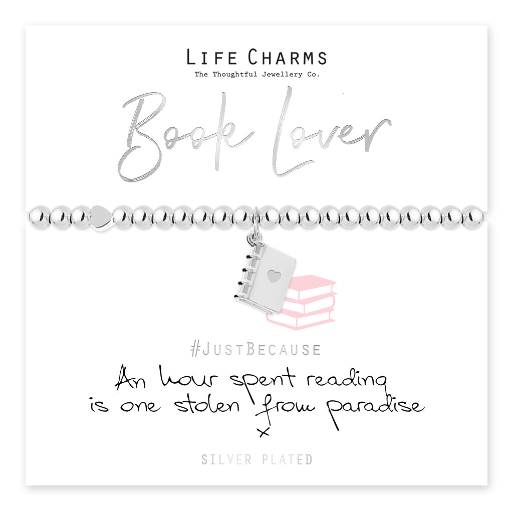 Book Lover Charm Bracelet