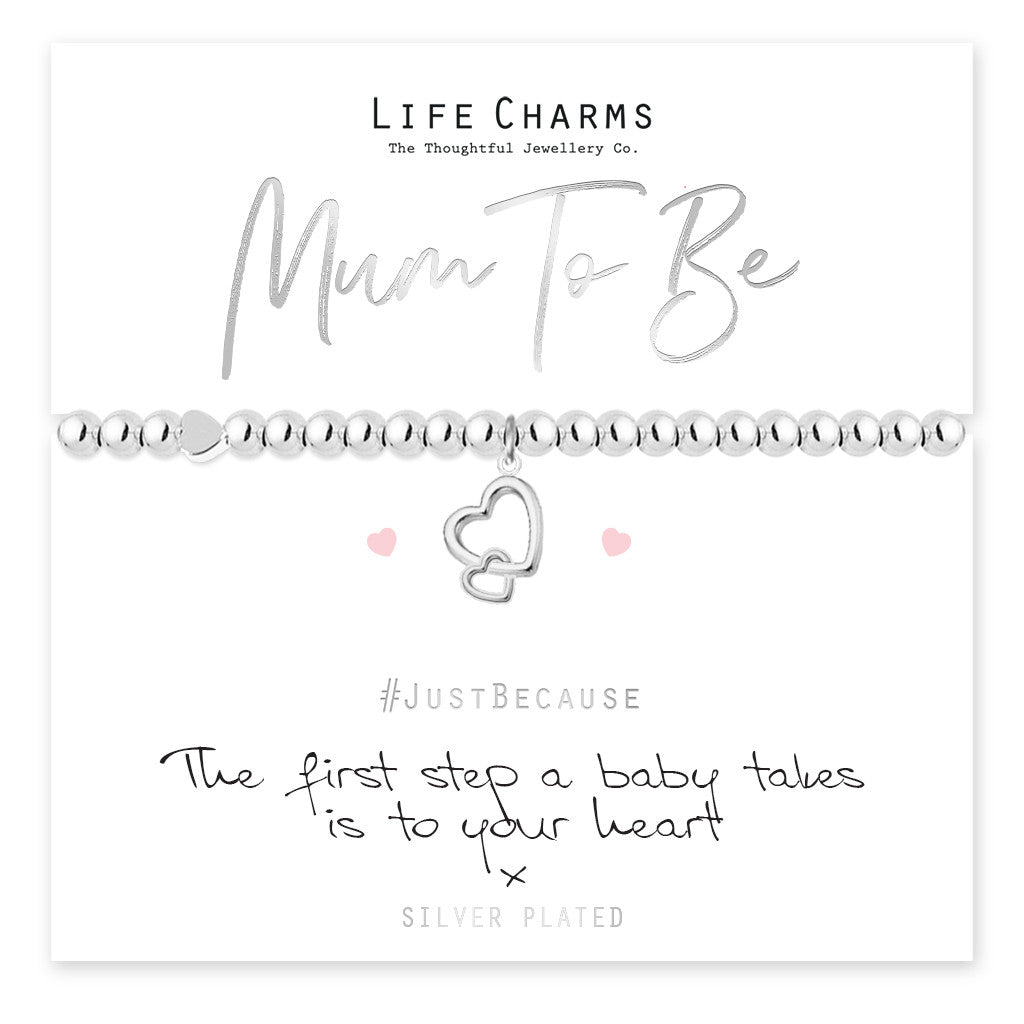 Mum To Be Heart Charm Bracelet