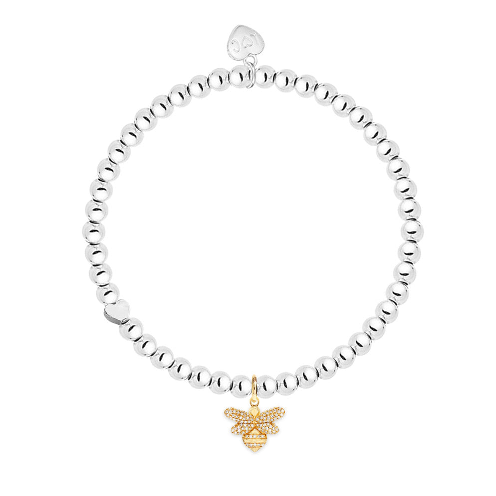 Bee-utiful Gold Bee Charm Bracelet
