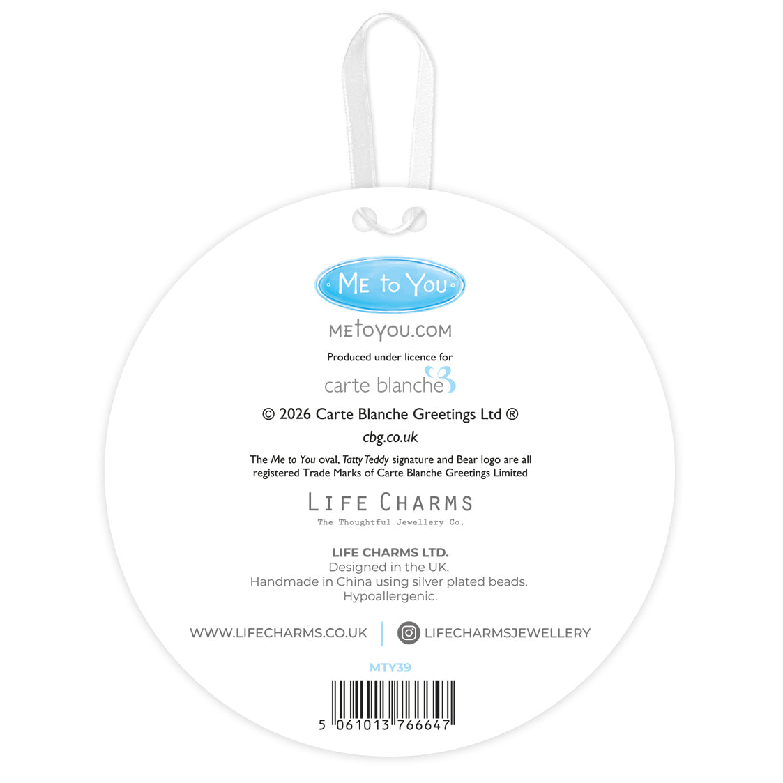 Me To You silver charm bracelet - Santa&