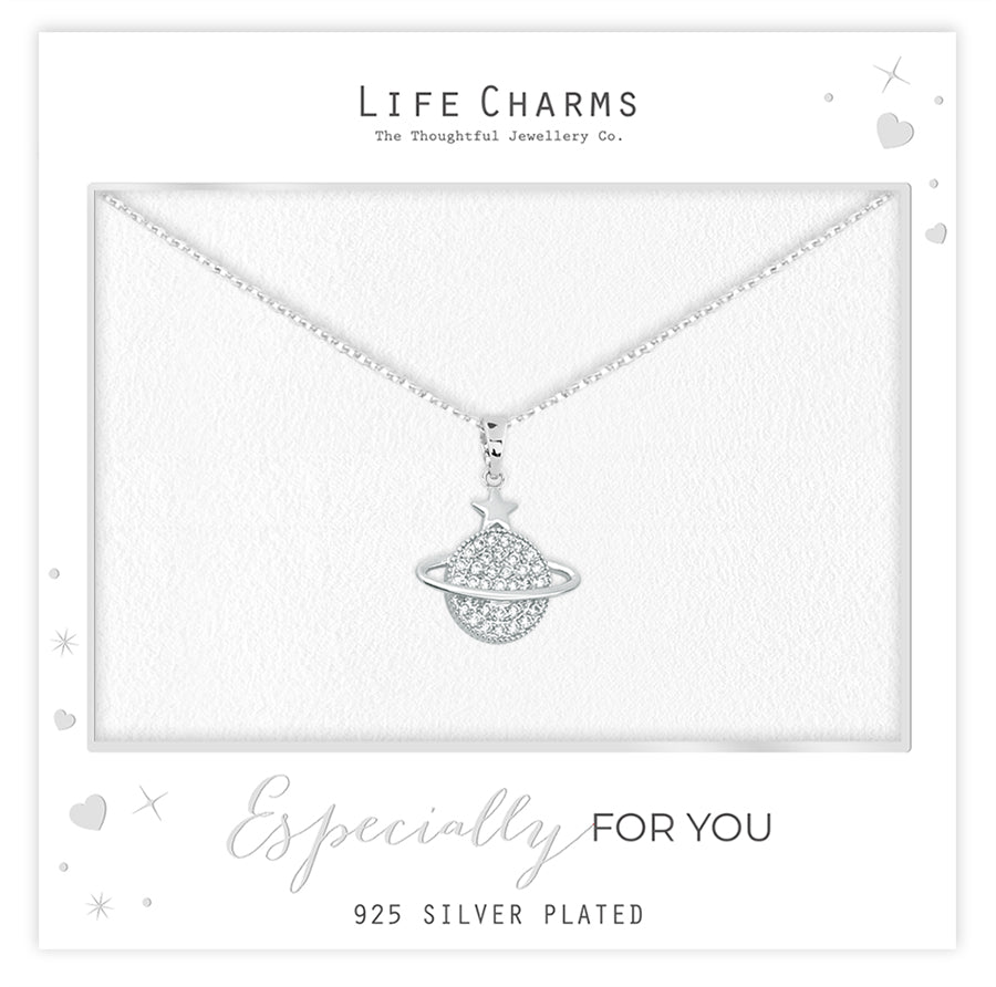 Sparkling orb shape pendant necklace