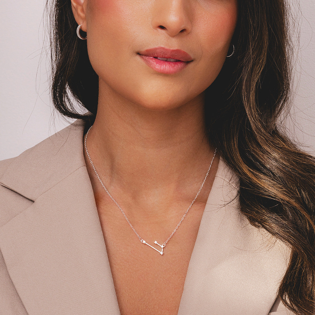 Aries Silver Zodiac Constellation Necklace