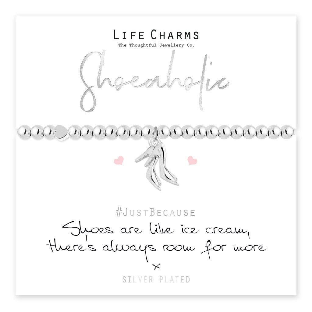 Shoeaholic High Heels Charm Bracelet