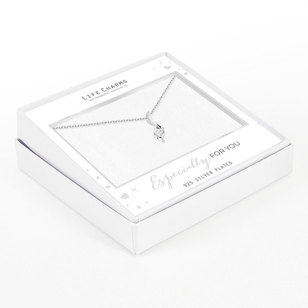 Crystal motif pendant necklace
