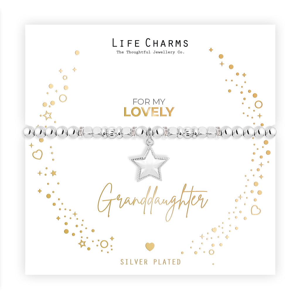 Granddaughter sparkly bracelet in a Christmas sleeve