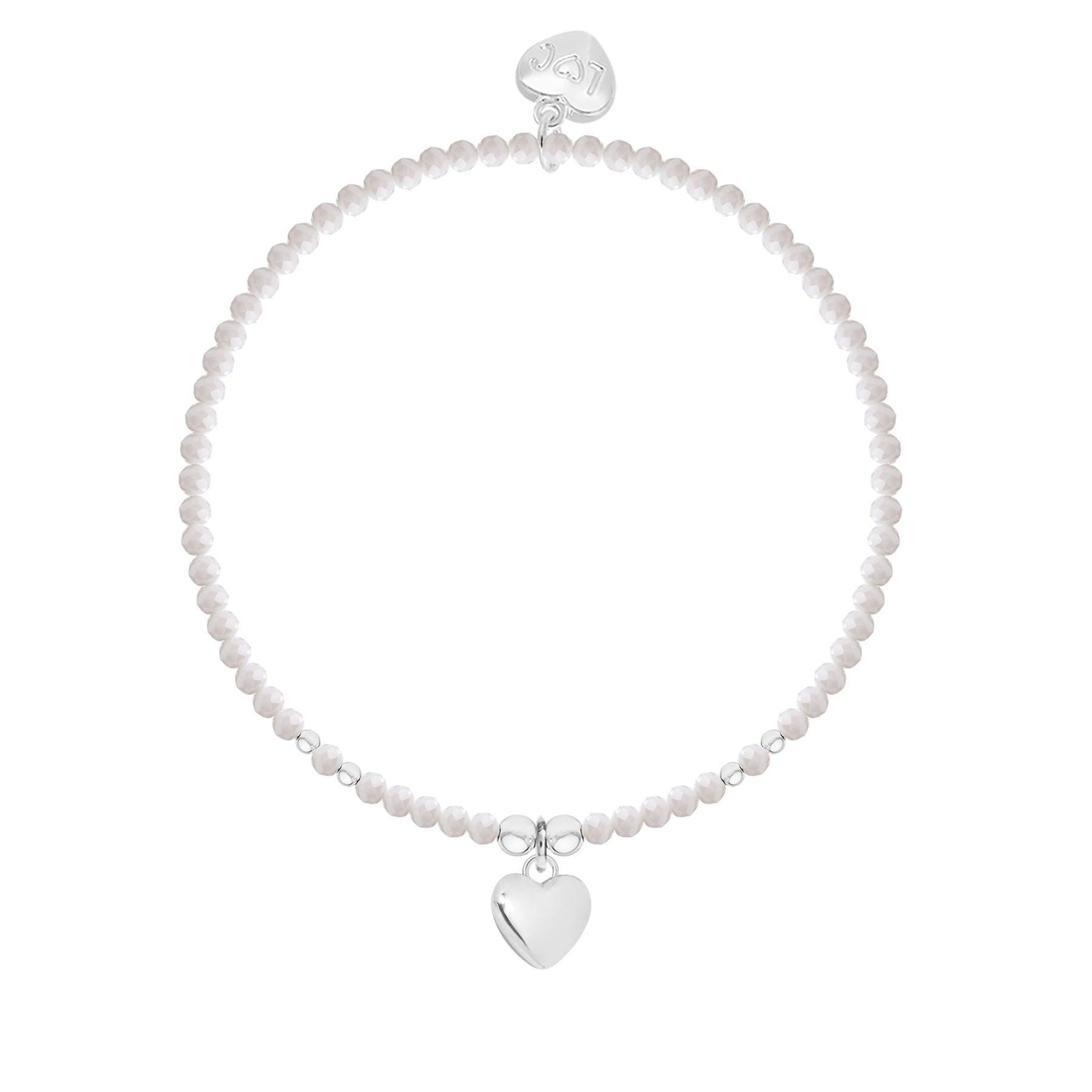 Friendship crystal beaded charm bracelet