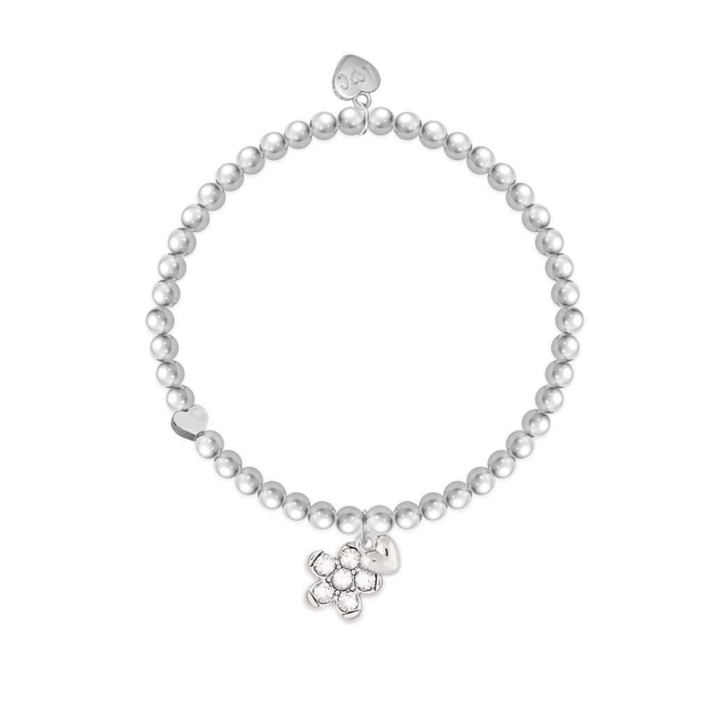 Nana Sparkling Flower Charm Bracelet