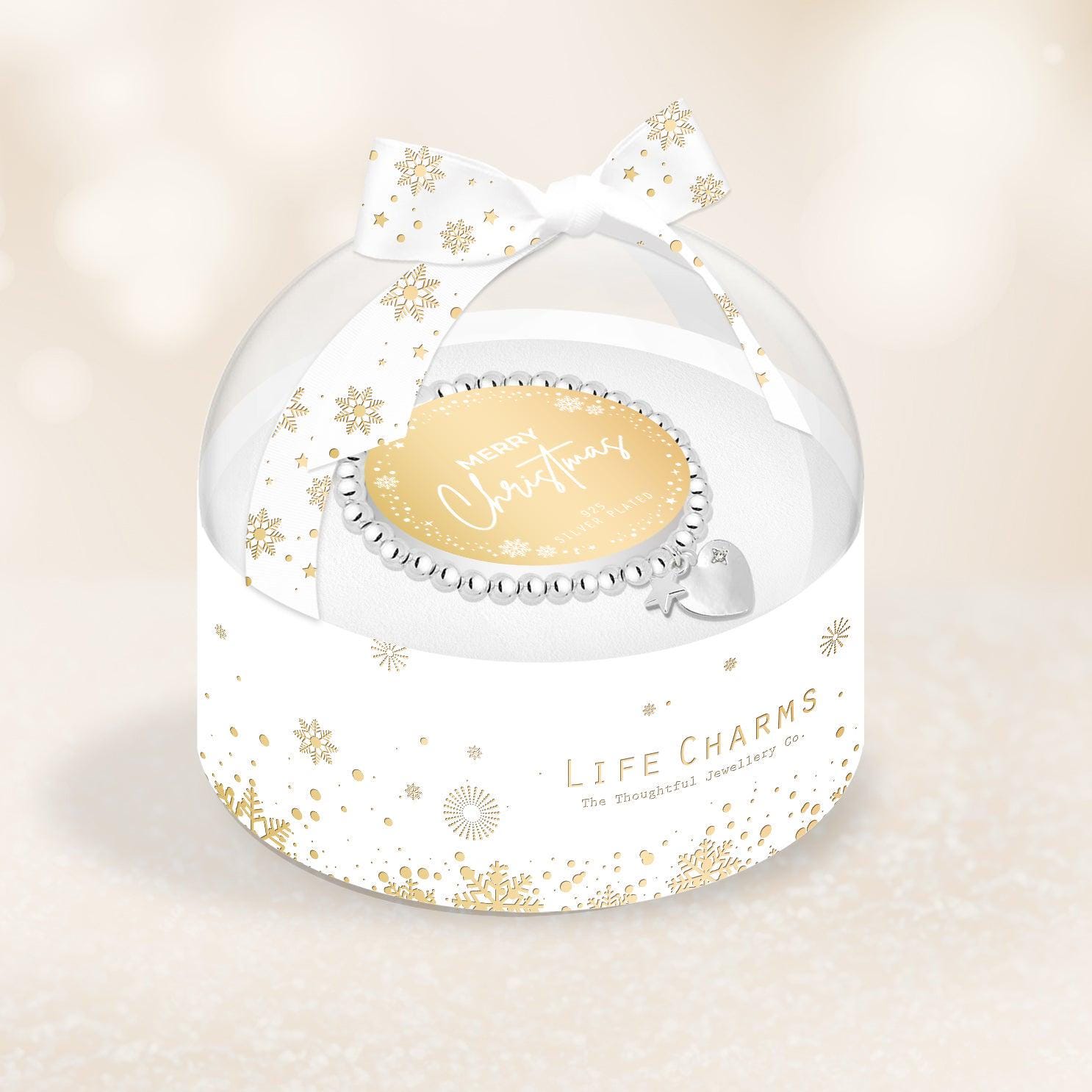 Christmas Bracelet in Bauble Gift Box - Merry Christmas