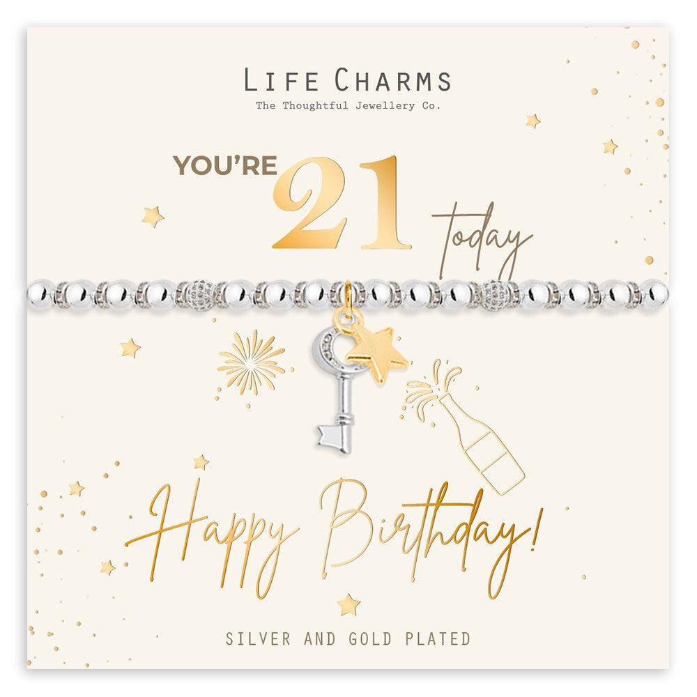 Happy 21st Birthday Bracelet