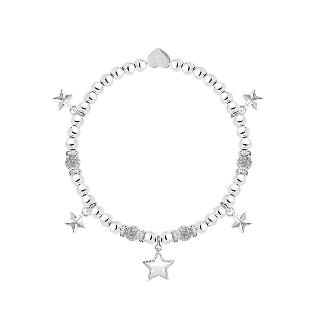 Happy 18th Birthday - Stars charm bracelet in flower box